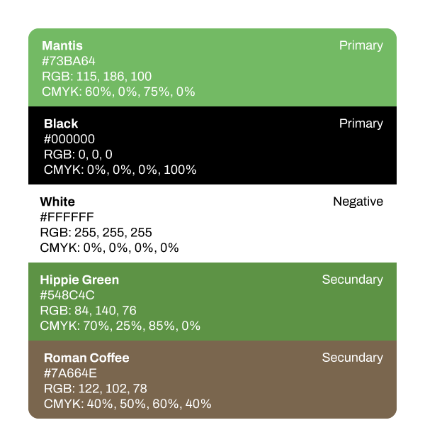 Paleta de colores para la marca Digint